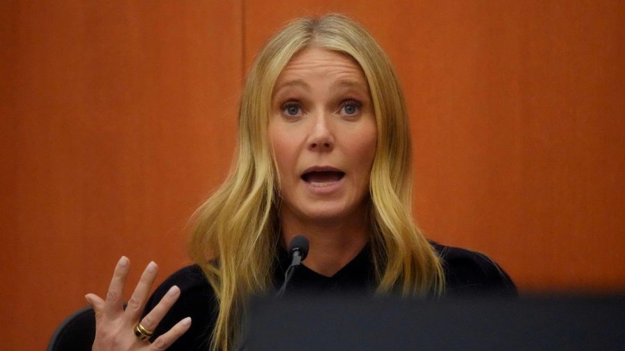 Paltrow gives her testimony on the second day of the trial. (The Washington Post)