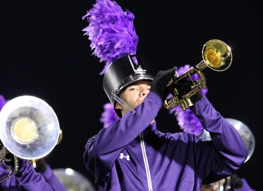 Andrew Whitecotton and his bandmates performed throughout football season during halftime. 