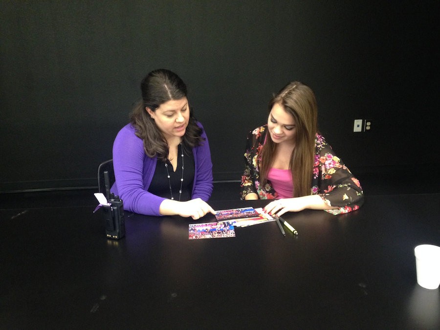 Mrs. Sipes stepped in for Mrs. Patterson to help student council plan events for the year. 