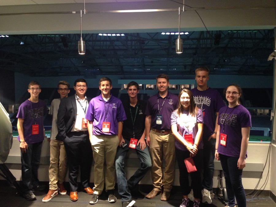 Sport broadcasting poses for a picture during football game at The Ford Center. 