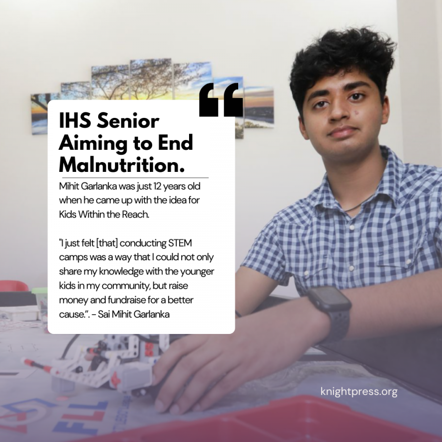 IHS Senior Sai Mihit Garlanka - Photo from Dallas Morning News