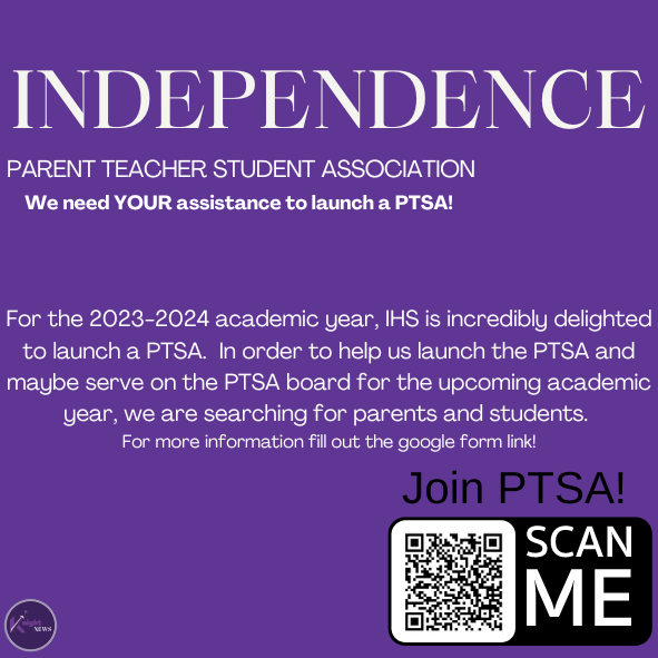 IHS is incredibly delighted to launch a parent-teacher-student association. We are looking for teachers and students in to help us launch the PTSA. SCAN THE QR CODE FOR INFO!
