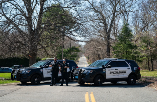 Police station at Maple Street in North Dighton, Massachusetts where Jack Teixera was arrested on April 13, 2023. (Kylie Cooper/Washington post)
