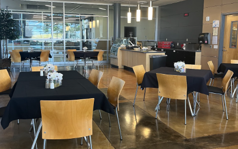 Along with preparing the food, students are in charge of the restaurants interior and ambiance.  Prior to opening, they iron the tablecloths, set up the tables and decorations, and make sure everything is clean, in order to attract customers.
