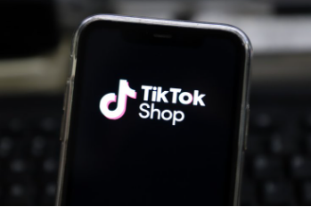 TikTok displays their new shop as a user opens the app. 